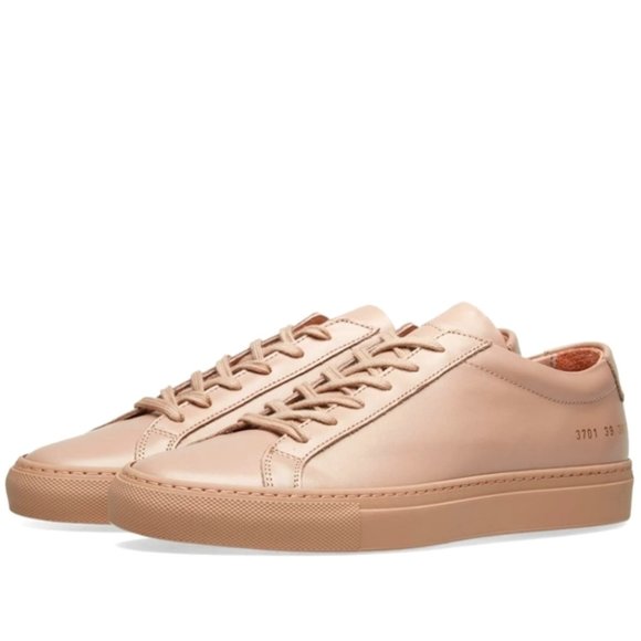Common Projects Shoes - NIB WOMAN By COMMON PROJECTS Original Achilles Low Nude Pink Lthr Sneakers sz 40